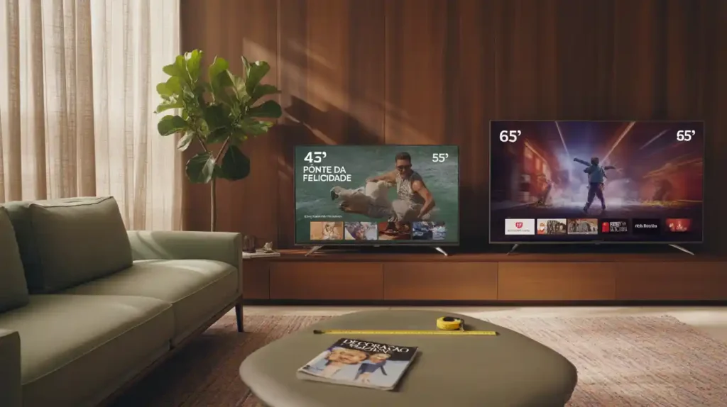 Qual o Tamanho de TV Ideal para Sua Sala Guia de Compra de 43, 55 e 65 polegadas (2)
